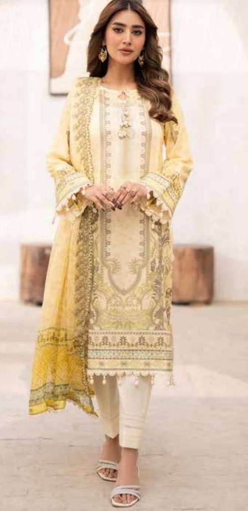 Sunshine Bloom Printkari Collection 2024 AlZohaib 